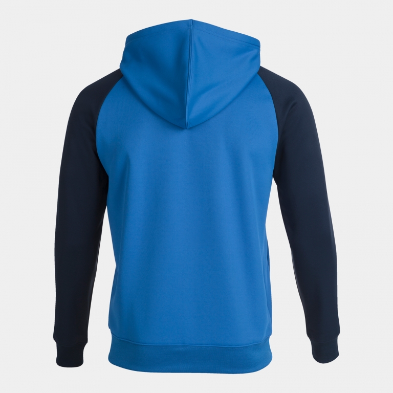 MIKINA S KAPUCÍ JOMA ACADEMY IV | CELÝ ZIP | MODRÁ - TMAVĚ MODRÁ