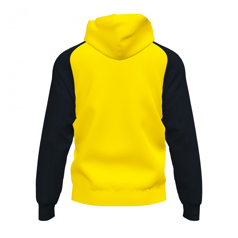 MIKINA S KAPUCÍ JOMA ACADEMY IV | CELÝ ZIP | ŽLUTÁ - ČERNÁ