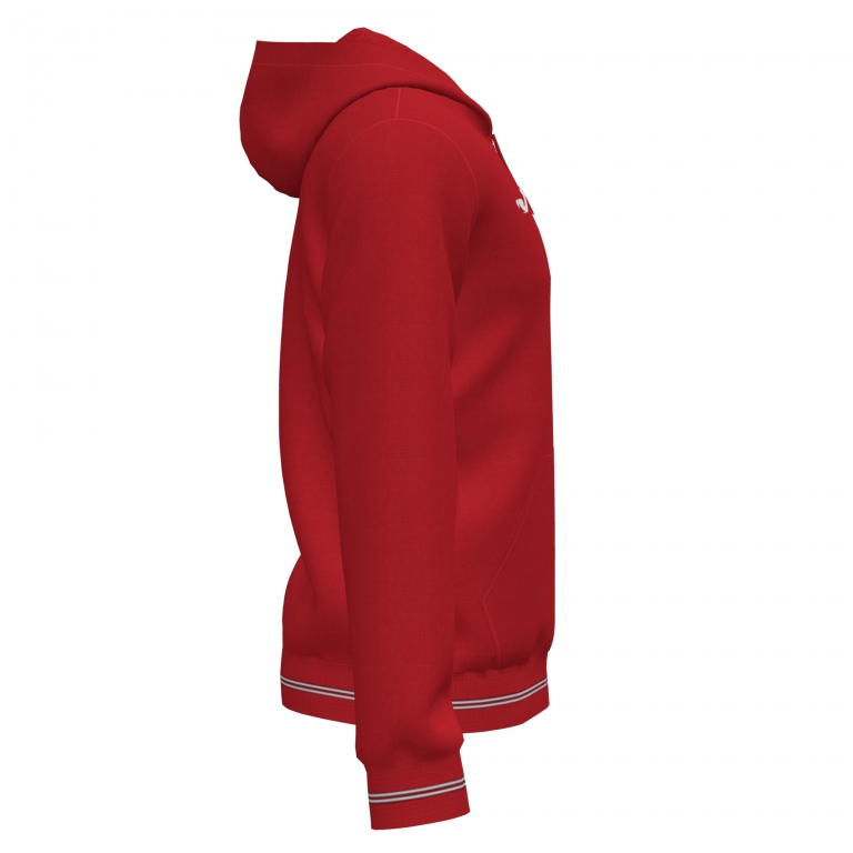 MIKINA S KAPUCÍ JOMA CAMPUS III | CELÝ ZIP | ČERVENÁ