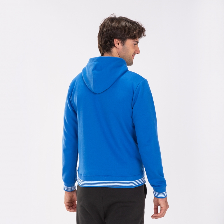 MIKINA S KAPUCÍ JOMA CAMPUS III | CELÝ ZIP | MODRÁ