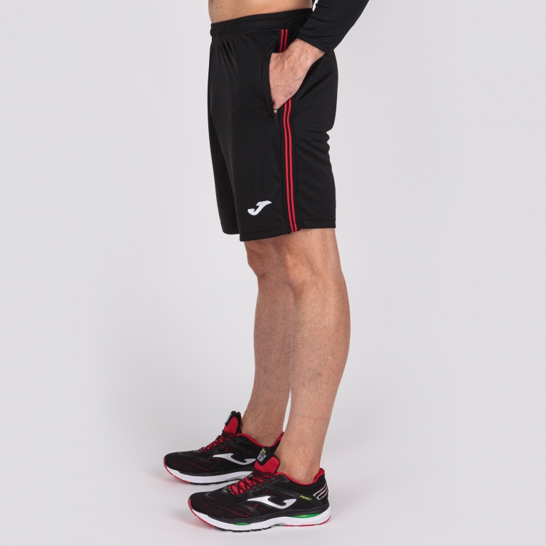BERMUDY JOMA CLASSIC | ČERNÁ - ČERVENÁ