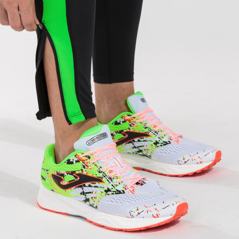 LEGÍNY JOMA UNISEX ELITE VII | ČERNÁ - ZELENÁ NEON