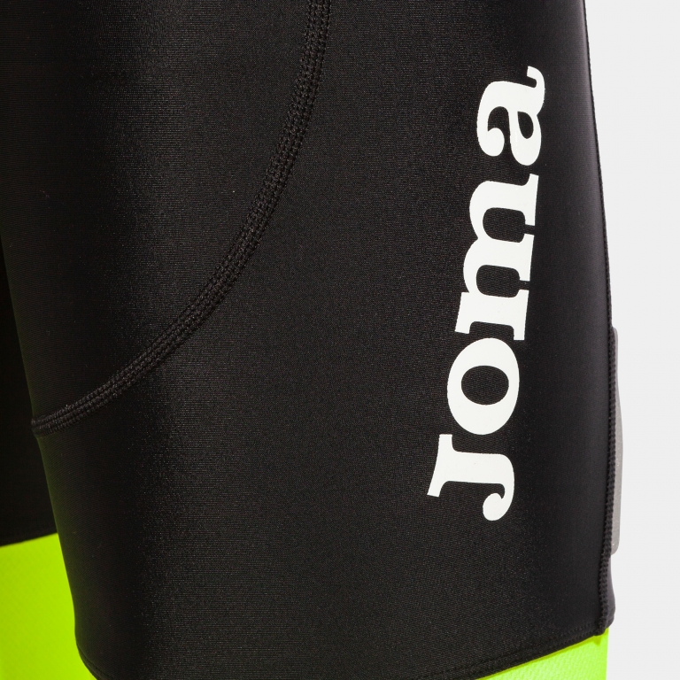 CYKLISTICKÉ KRAŤASY SE ŠLEMI PÁNSKÉ JOMA CRONO | ČERNÁ - ŽLUTÁ FLUOR