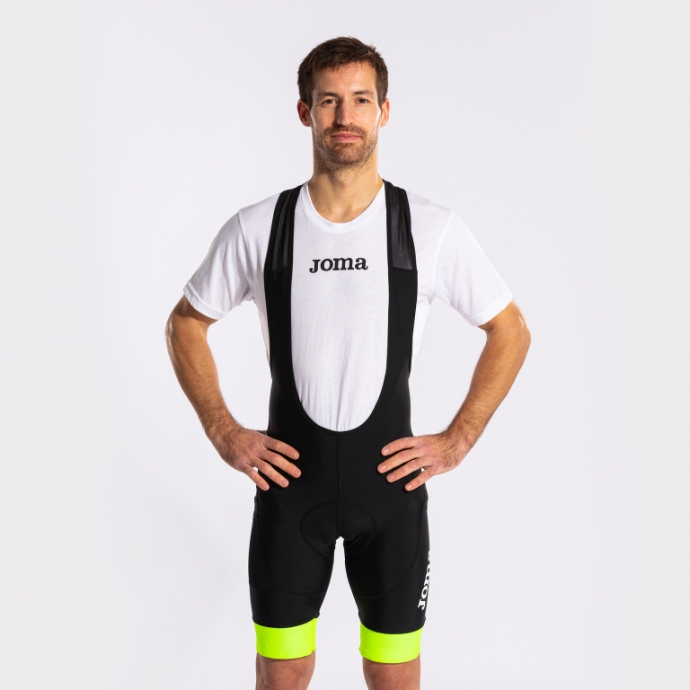 CYKLISTICKÉ KRAŤASY SE ŠLEMI PÁNSKÉ JOMA CRONO | ČERNÁ - ŽLUTÁ FLUOR