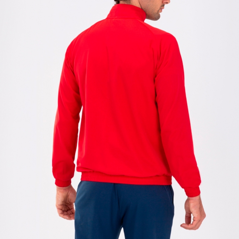 MIKINA SE ZIPEM JOMA DOHA MICROFIBER | ČERVENÁ