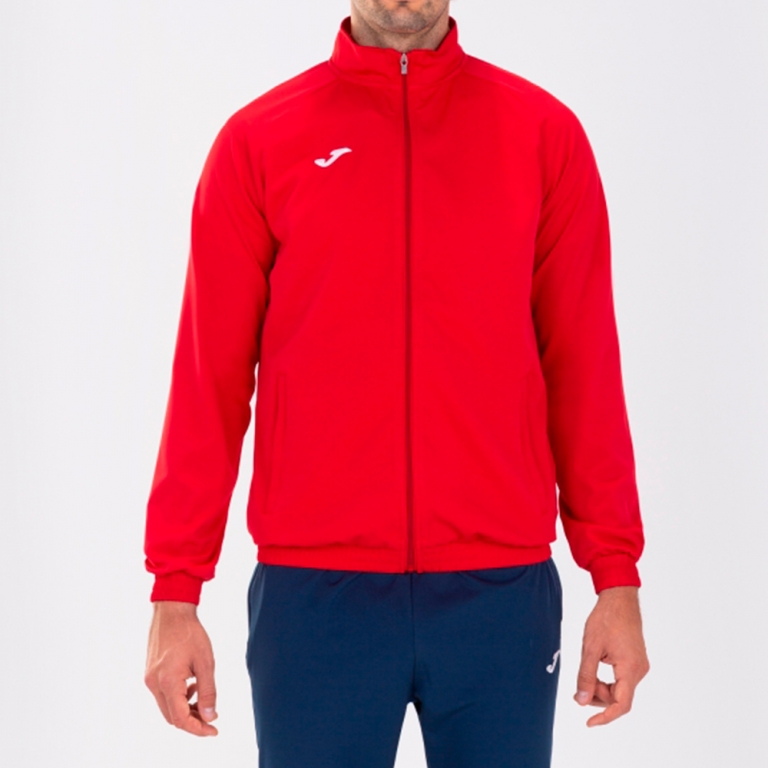 MIKINA SE ZIPEM JOMA DOHA MICROFIBER | ČERVENÁ
