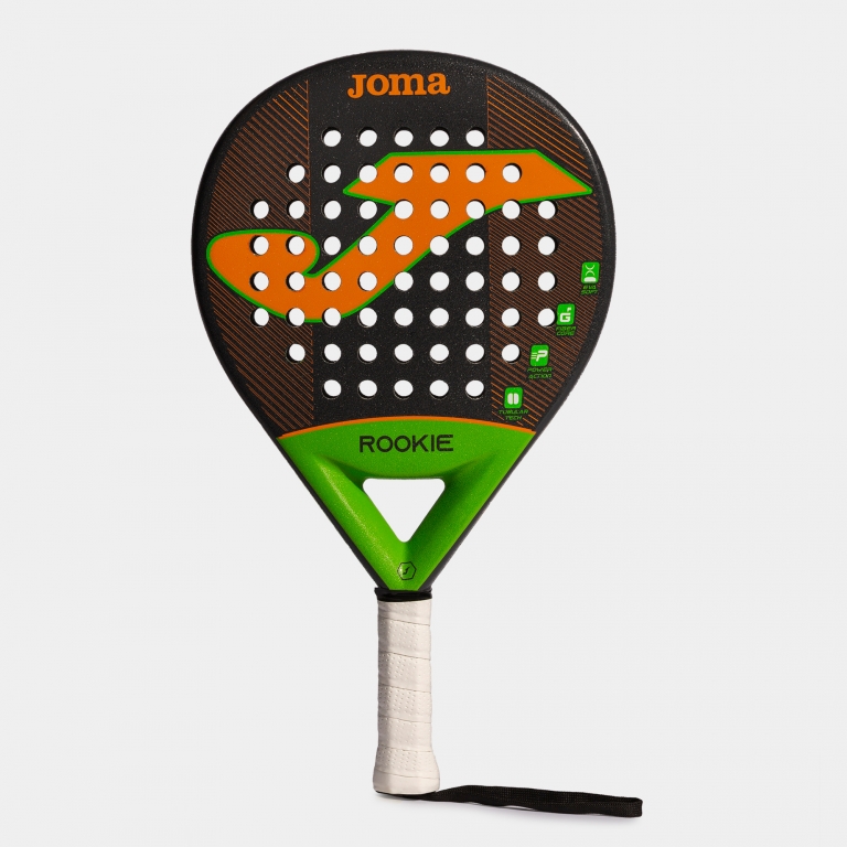 PADELOVÁ RAKETA JOMA ROOKIE | ČERNÁ - ORANŽOVÁ