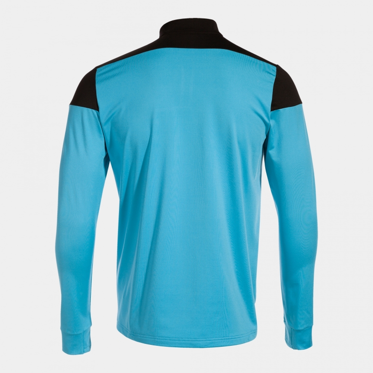 MIKINA S POLOZIPEM JOMA ELITE X | TYRKYSOVÁ FLUOR - ČERNÁ