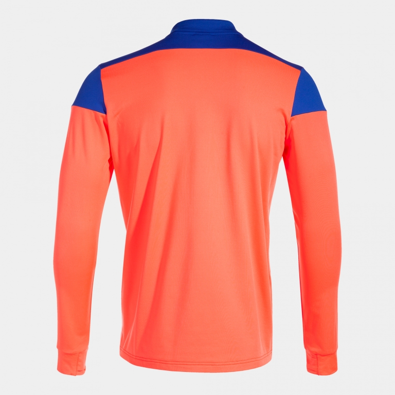 MIKINA S POLOZIPEM JOMA ELITE X | KORÁLOVÁ FLUOR - MODRÁ
