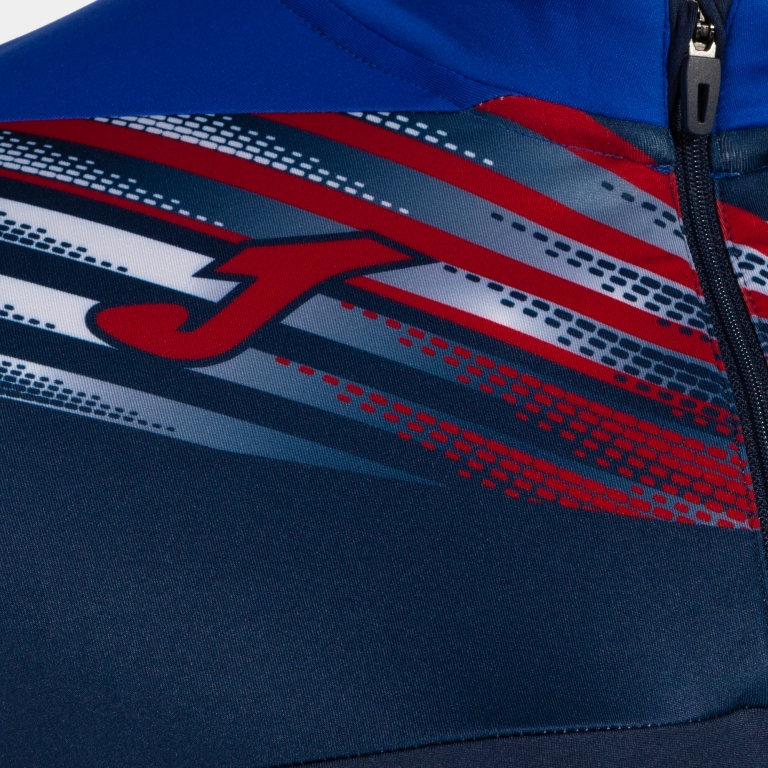 MIKINA S POLOZIPEM JOMA ELITE X | TMAVĚ MODRÁ - MODRÁ