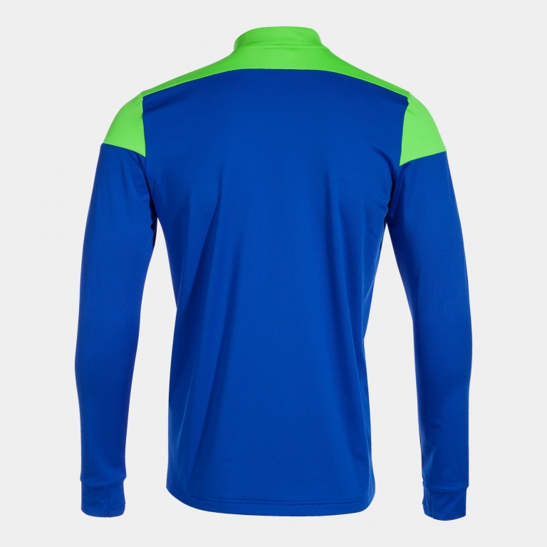 MIKINA S POLOZIPEM JOMA ELITE X | MODRÁ - ZELENÁ FLUOR