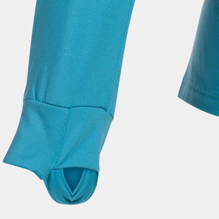 MIKINA DÁMSKÁ S POLOZIPEM JOMA ELITE X | TYRKYSOVÁ FLUOR - ČERNÁ