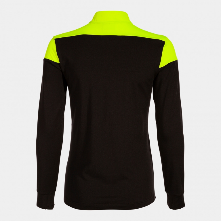 MIKINA DÁMSKÁ S POLOZIPEM JOMA ELITE X | ČERNÁ - ŽLUTÁ FLUOR