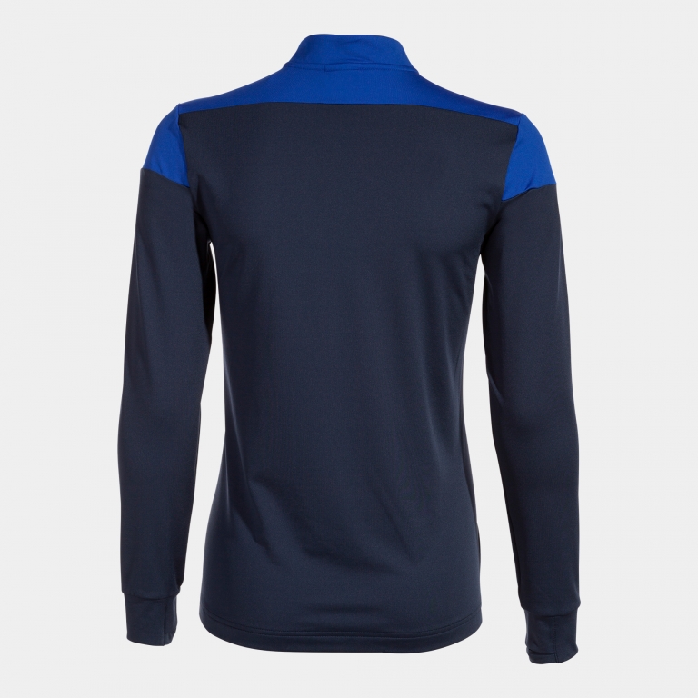 MIKINA DÁMSKÁ S POLOZIPEM JOMA ELITE X | TMAVĚ MODRÁ - MODRÁ
