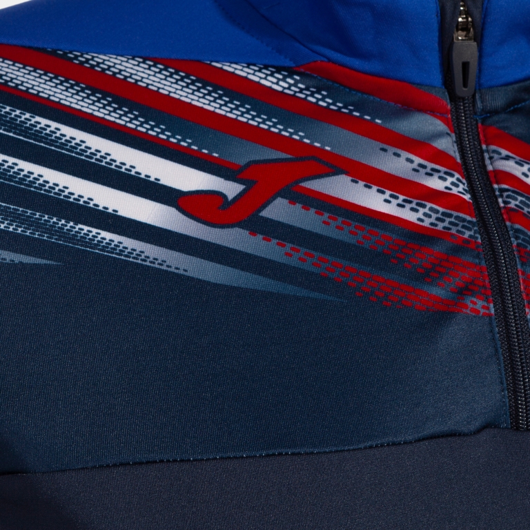 MIKINA DÁMSKÁ S POLOZIPEM JOMA ELITE X | TMAVĚ MODRÁ - MODRÁ