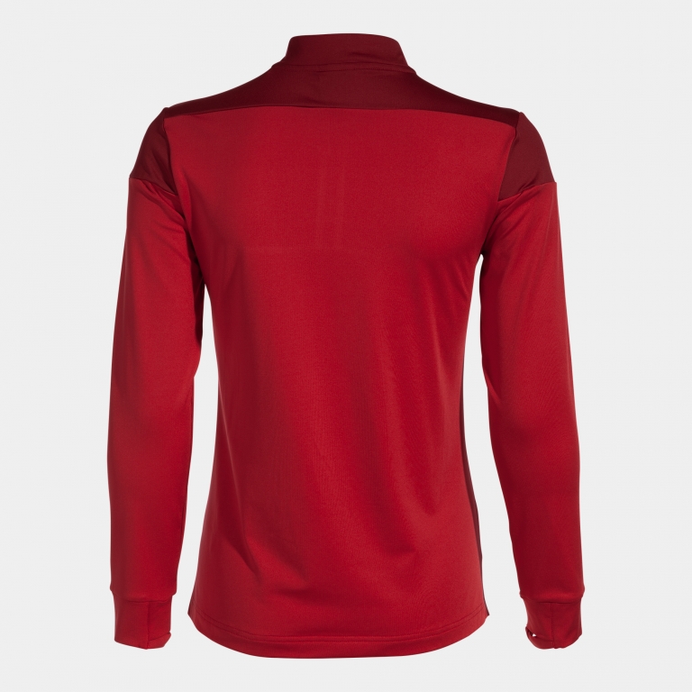 MIKINA DÁMSKÁ S POLOZIPEM JOMA ELITE X | ČERVENÁ