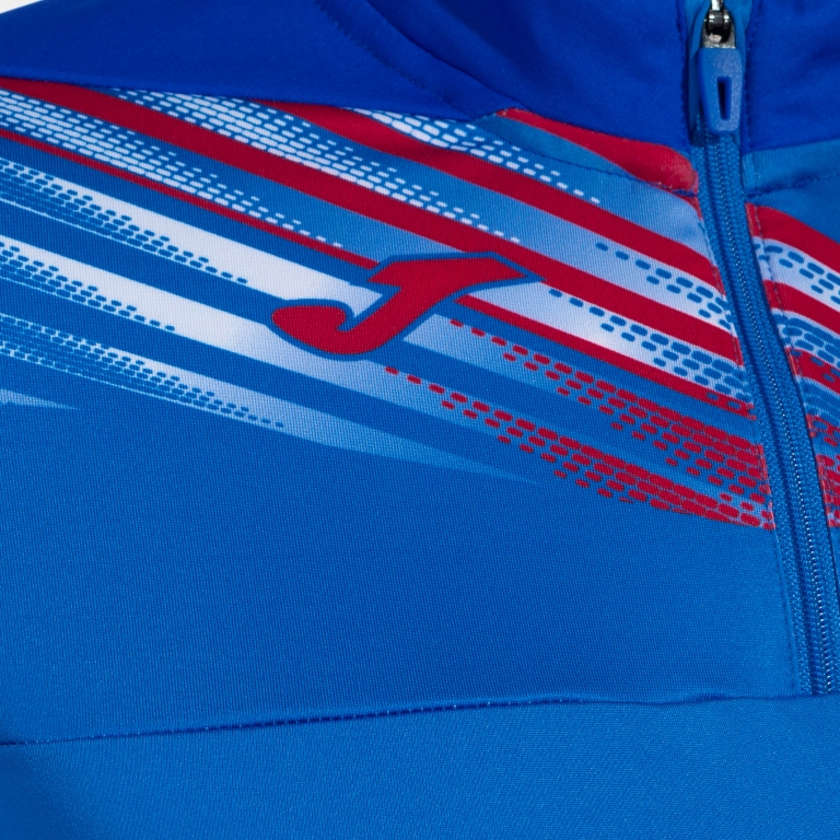 MIKINA DÁMSKÁ S POLOZIPEM JOMA ELITE X | MODRÁ