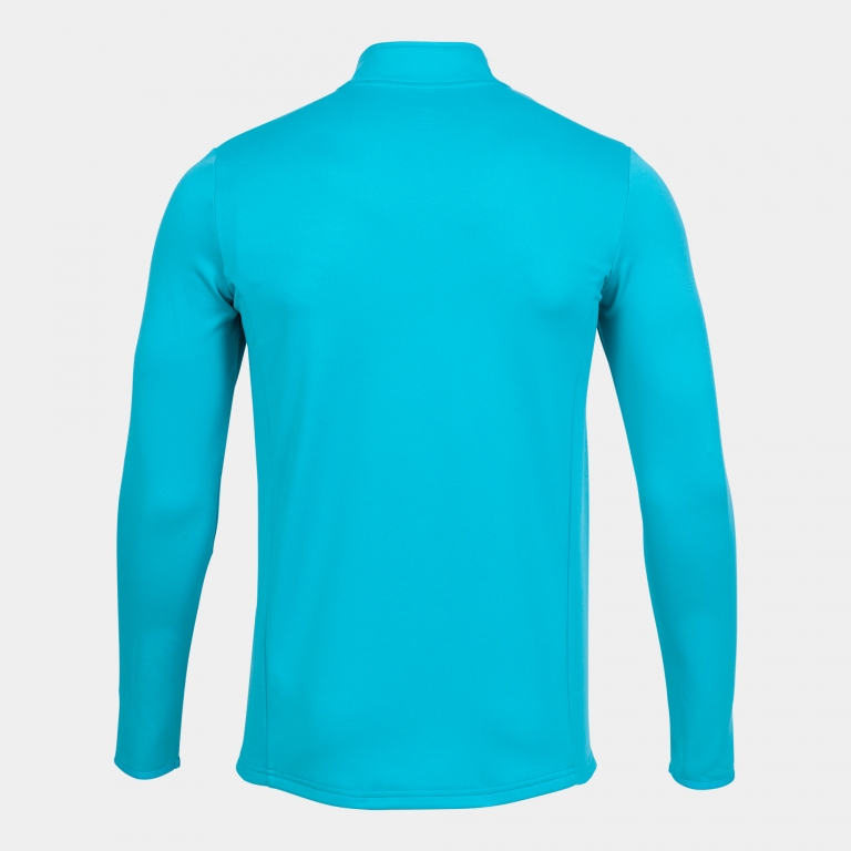 MIKINA S POLOZIPEM JOMA COMBI RUNNING NIGHT | TYRKYSOVÁ FLUOR