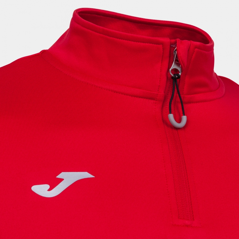 MIKINA S POLOZIPEM JOMA COMBI RUNNING NIGHT | ČERVENÁ