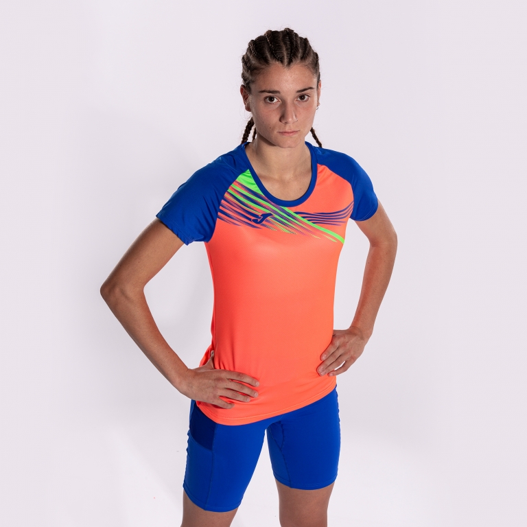 TRIKO DÁMSKÉ JOMA ELITE X | KORÁLOVÁ FLUOR - MODRÁ